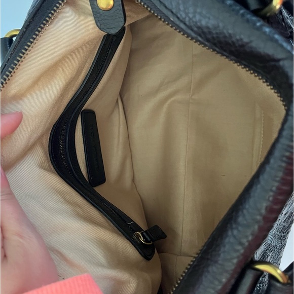 Isabella Fiore Sadie Black Embossed Leather Bag - Picture 9 of 14